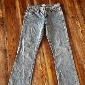 Wrangler Cash Women's 7/8 x 34 No Gap Waist Bootcut Cowgirl Light Blue Jeans